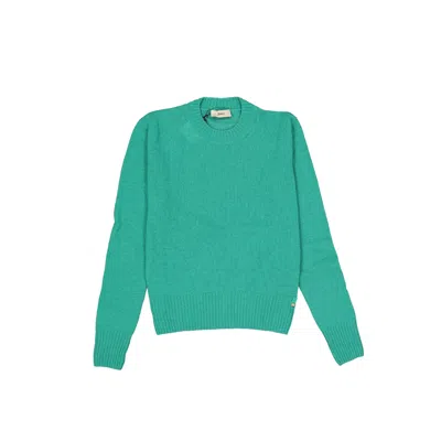 Herno Bicolor Cashmere Sweater In Green