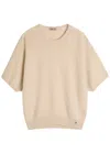 Herno Short-sleeve Pullover In Neutral