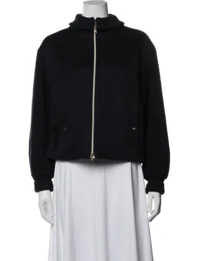 Pre-owned Herno Cashmere Turtleneck Sweater In Black