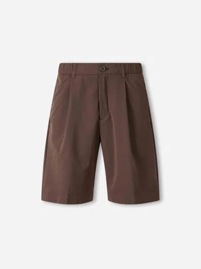 Herno Casual Bermuda Shorts In Brown
