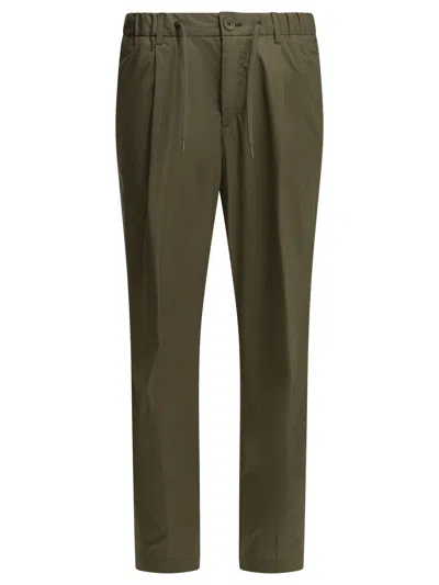 Herno Casual Cotton Pants Trousers Green