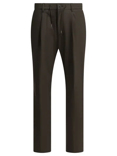 Herno Casual Drawstring Pants In Brown