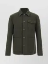 Herno Casual Jacket With Chest Pocket And Collared Design In Green