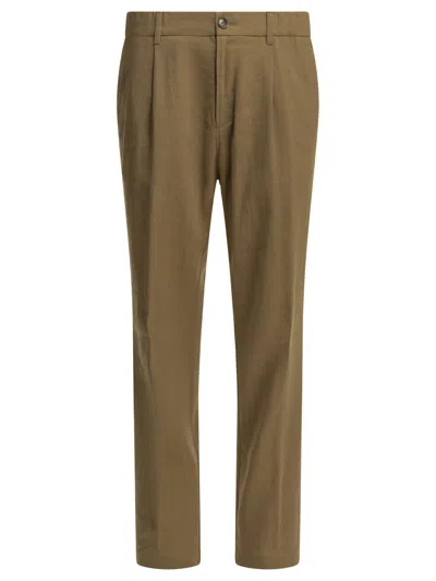 Herno Casual Linen Pants In Multi