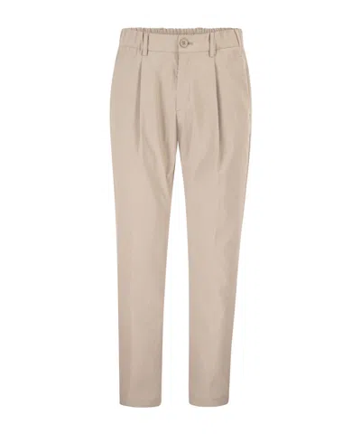 Herno Casual Pants With Belt Loops In Brown