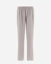 Herno Trousers In Casual Satin - Female Trousers Chantilly 48 In シャンティイ