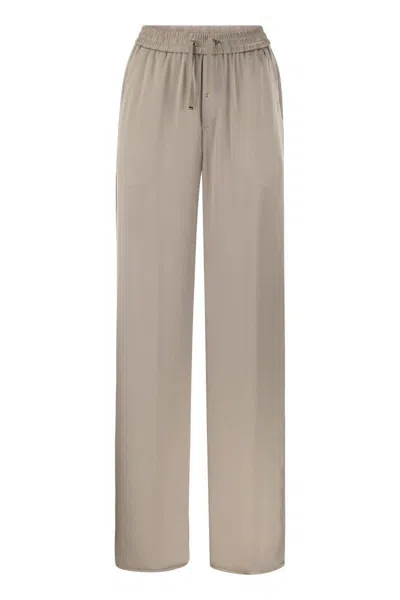 HERNO HERNO CASUAL SATIN TROUSERS