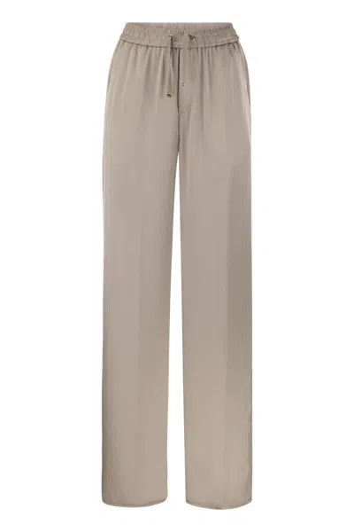 HERNO HERNO CASUAL SATIN TROUSERS