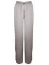 Herno Shiny High-waist Palazzo Pants In White