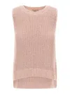 Herno Sequin-embellished Vest In Pink