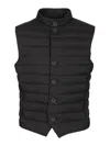 Herno Rain Proof Vest Duvets And Padded Items Blue In Gray