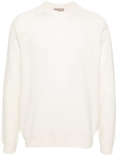 Herno Chalk White Cashmere Jumper