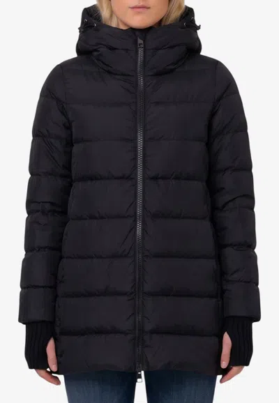 Herno Chamonix A-shape Puffer Jacket In Black