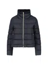 Herno Quilted High Collar Casual Jacket In Black