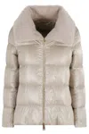 Herno Chantilly Down Jacket With Ultralight Nylon In Neutral