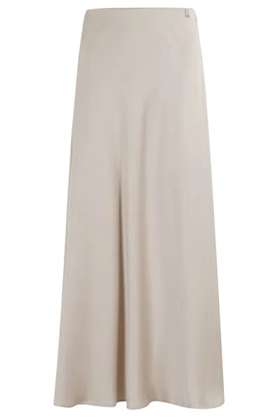 HERNO CHANTILLY MIDI SKIRT WITH ELASTICIZED WAISTBAND