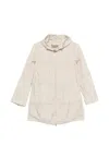 Herno Chantilly Polyamide Parka In Neutral