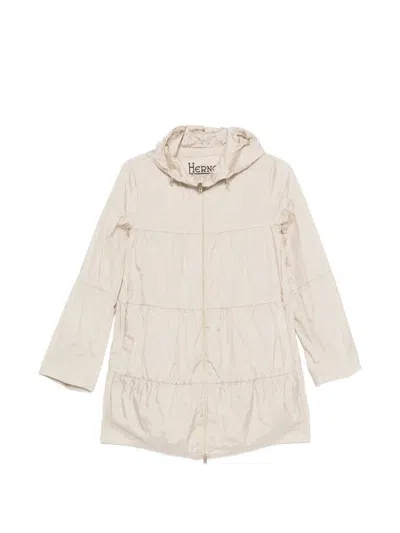 Herno Chantilly Polyamide Parka In Neutral