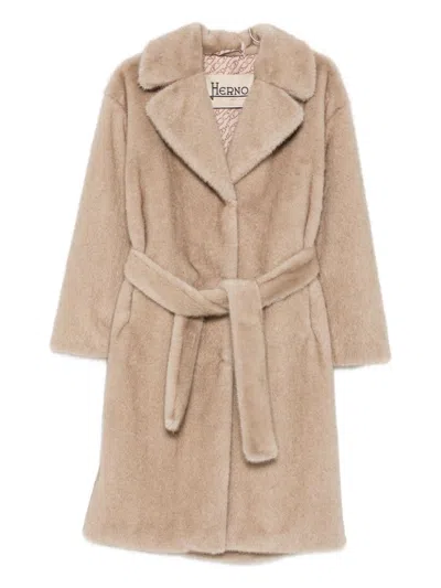 HERNO HERNO CHANTILLY POLYESTER COAT