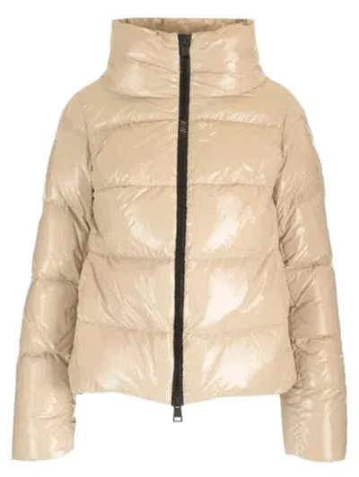 HERNO CHANTILLY SHORT LIGHTWEIGHT JACKET WITH GLOSSY FINISH
