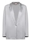 HERNO HERNO CHANTILLY SINGLE BUTTONED SATIN JACKET