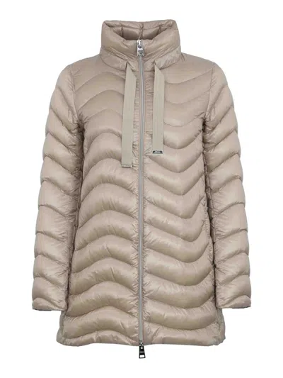 Herno Resort Down Jacket In Ultralight Nylon In Neutral