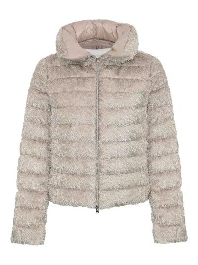 Herno Down Jacket In Neutral