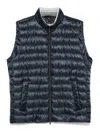Herno Reversible Quilted Sleeveless Jacket With High Collar In Blue