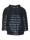 Herno Sofia Quilted Nylon Down Jacket In Blue