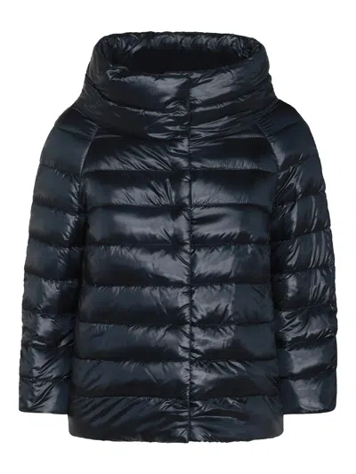 HERNO NAVY BLUE SOFIA DOWN JACKET