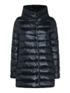 Herno Blue Navy Down Jacket In Azul Oscuro