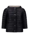 Herno Double-sided Snap Button Down Jacket In Gris