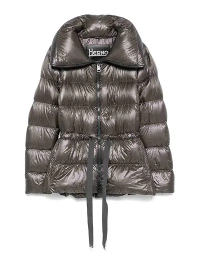 HERNO CHAQUETA ALCOCHADA - GRIS