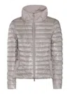 Herno Lightweight Zipped Padded Jacket In Grey
