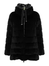 Herno Eco-fur Down Jacket In Black