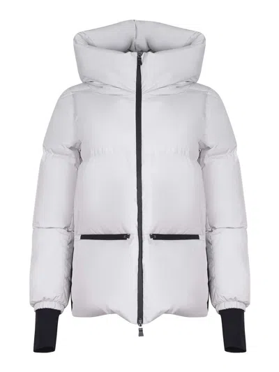 Herno Down Jacket Made Of Matte Nylon In Gray