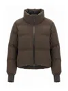 Herno Stand-collar Down Jacket In Marrón