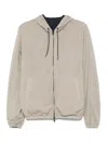 Herno Reversible Hooded Jacket In Yellow