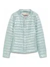 Herno Long-sleeved Down Jacket In Blue