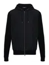 Herno Contrast-panel Piqué Jacket In Blue