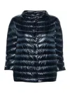 Herno Quilted Down Jacket In Blue