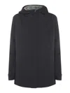 Herno Navy Blue Casual Jacket In Blue