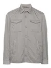 Herno Grey Shirt With Functional Pockets In Grey