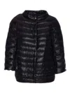 Herno Woman Puffer Black Size 6 Polyamide, Polyester, Cotton In Black