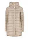 Herno Ameli Midi Down Jacket In Pink
