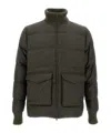 Herno Wool And Cashmere Bomber Jacket Jackets And Coats Green In Green