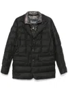 Herno Checked Puffer Jacket In Grey