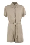 Herno Women Chemisier Jumpsuit With Drawstring