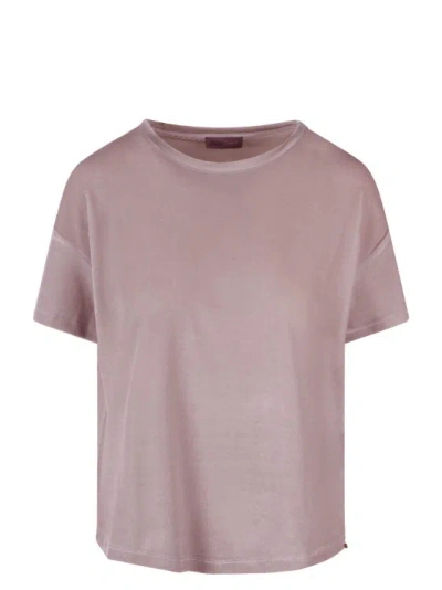 Herno Glamour Chenille Resort T-shirt In Pink