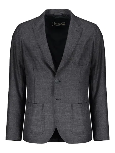 HERNO CHEST-POCKET BLAZER